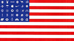 US Flag with Logos