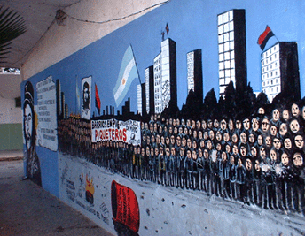 Mural outside the radio