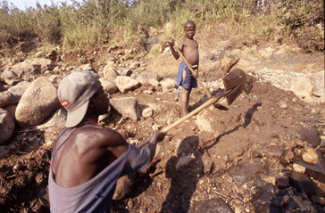 Child labor is often used in DRC mining