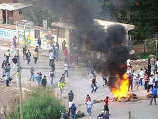 Protests in Sucre, Photo: Bolivia Indymedia