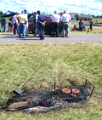 At a farmers blockade in San Pedro, Buenos Aires Province