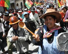 Gas Protests in Bolivia, 2011 (La Prensa)