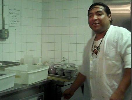 Colors Line Chef Oscar Gallindo prepares dinner (Photo: Knoll)