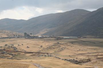 Panoramic shot of willage of Asacasi in Peru's Apurimac state