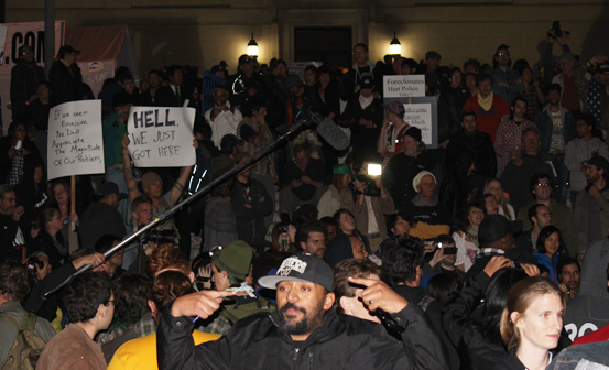 Gathering at Occupy LA