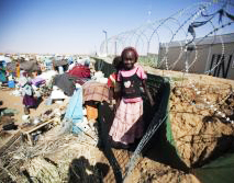 Refugee camp in North Darfur