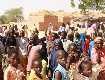 Refugees fleeing Mali conflict. Photo: OCHA/Nicole Lawrence