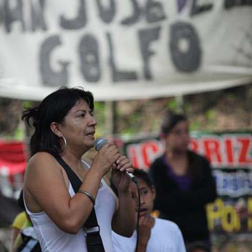 Guatemalan anti-mining activist Telma Yolanda Oqueli Veliz. Photo: James Rodríguez, mimundo.org
