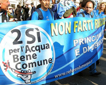 Marching for Water Rights in Italy