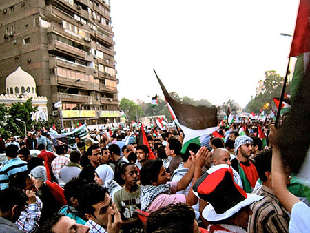 Rally in Cairo for Palestine. Photo: Gigi Ibrahim