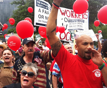 CWA protest against Trans-Pacific Partnership