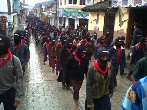 Zapatistas march in Ocosingo, December 21, 2012. Source: Roarmag.org