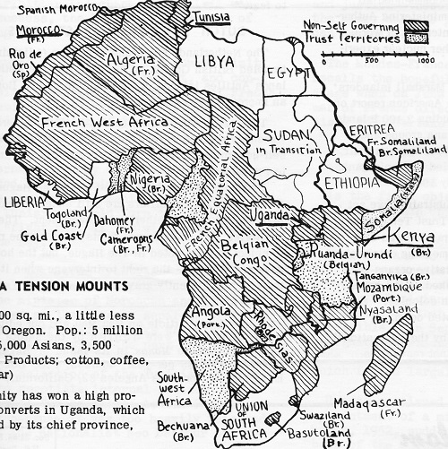 TF Map of Africa, 1954