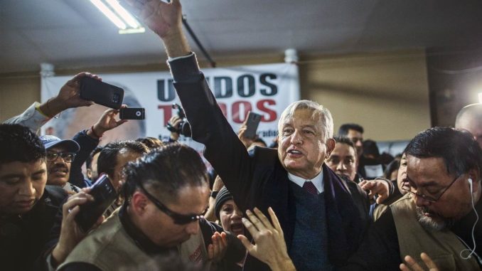 Mexican Presidential Candidate Andrés Manuel López Obrador. Photo by Andres Kudacki / AP