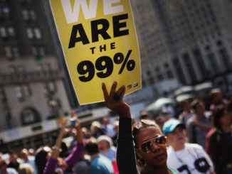 Occupy Wall Street protest, 2011. (Photo by Spencer Platt/Getty Images)