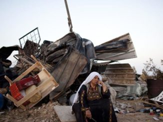 The aftermath of a previous demolition of the Bedouin village of Al-Araqeeb (Getty Images)