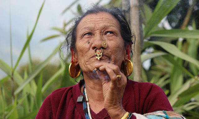 An ethnic matriarch in India's biodiversity-rich Sikkim State in the Himalayan foothills. She is a repository of traditional knowledge on plants both for food and medicinal properties. Credit: Manipadma Jena/IPS