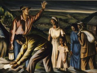 Credit: The Underground Railroad (mural study, Dolgeville, New York Post Office) by James Michael Newell