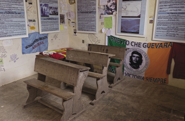 The school in La Higuera where Che was killed after being taken prisoner 50 years ago. By Julio Etchart