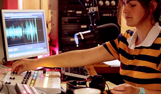 WMMT-FM DJ Sylvia Ryerson. Image via Field Studio/WMMT/Vimeo.