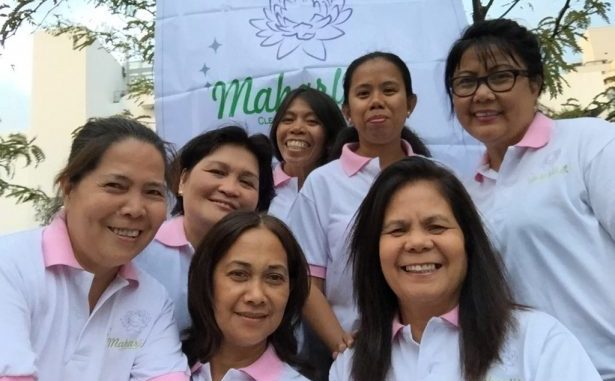 Worker-owners of Maharlika Cleaning Cooperative, which provides high quality, eco-friendly office cleaning services. (Maharlika)