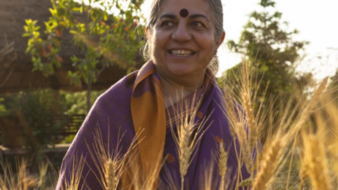 Indian scholar and activist Vandana Shiva