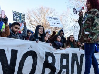 "No Ban, No Wall" Protest Draws Thousands in DC in February, 2017. Photo via YouTube
