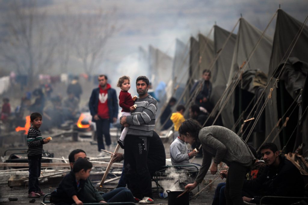 Refugees and migrants in a camp in Harmanli, Bulgaria. Credit: AA