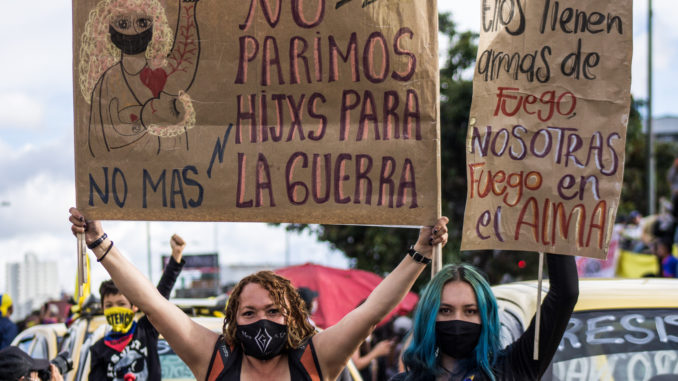 After Decades of Oppression, Colombian Women Lead Front Lines of National  Strike - Toward Freedom