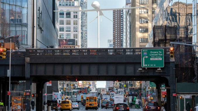 Sam Durant, Untitled (drone), 2016-2021 (rendering). Proposal for the High Line Plinth. Commissioned by High Line Art. Courtesy of the High Line.