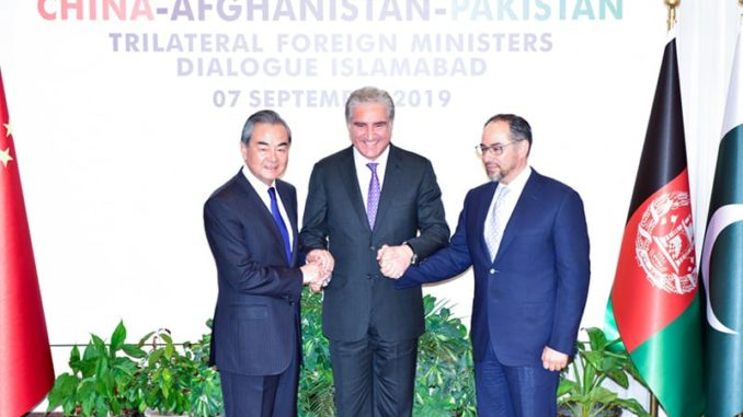 Trilateral talks were held between Afghanistan, China and Pakistan on June 3 / credit: Pakistan Foreign Office