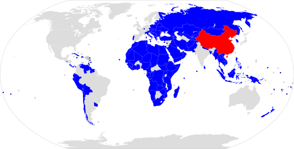 Countries in blue have signed onto China's Belt and Road Initiative / Wikipedia/Owennson