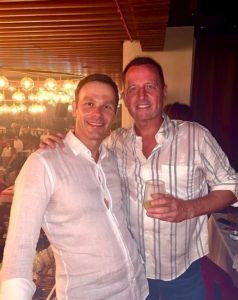 Former U.S. Special Envoy to the Balkans Richard Grenell seen with Serbian Finance Minister Sinisa Mali in a local night club in the Serbian capital of Belgrade / credit: Instagram/richardgrenell