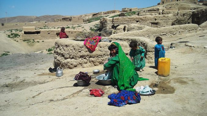 An Afghan family in a village near Chagcharan Ghor province in 2007 / credit: Vida Urbonaite, Lithuania