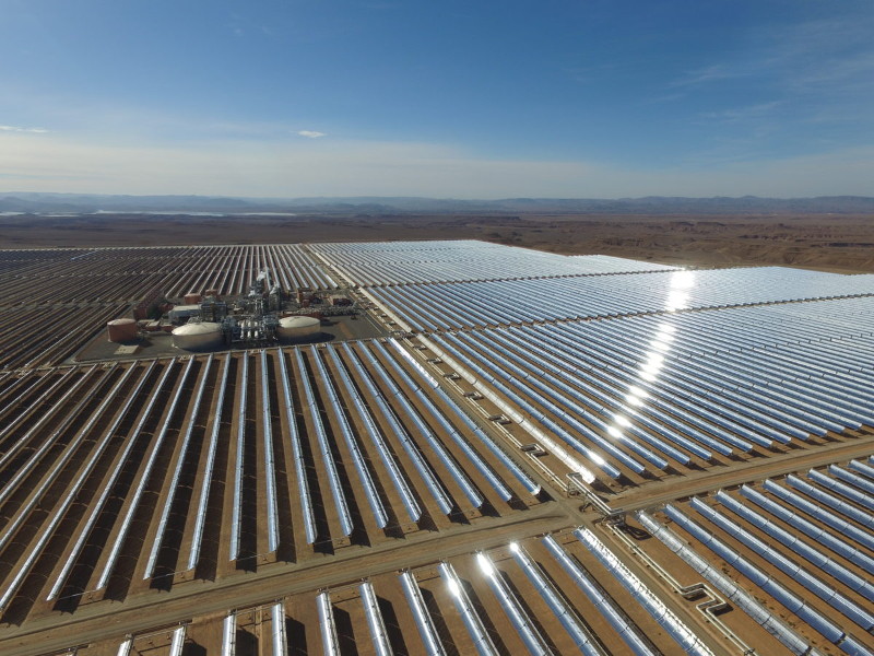 Morocco's Noor Midelt solar power project, which Germany primarily funded / NS Energy