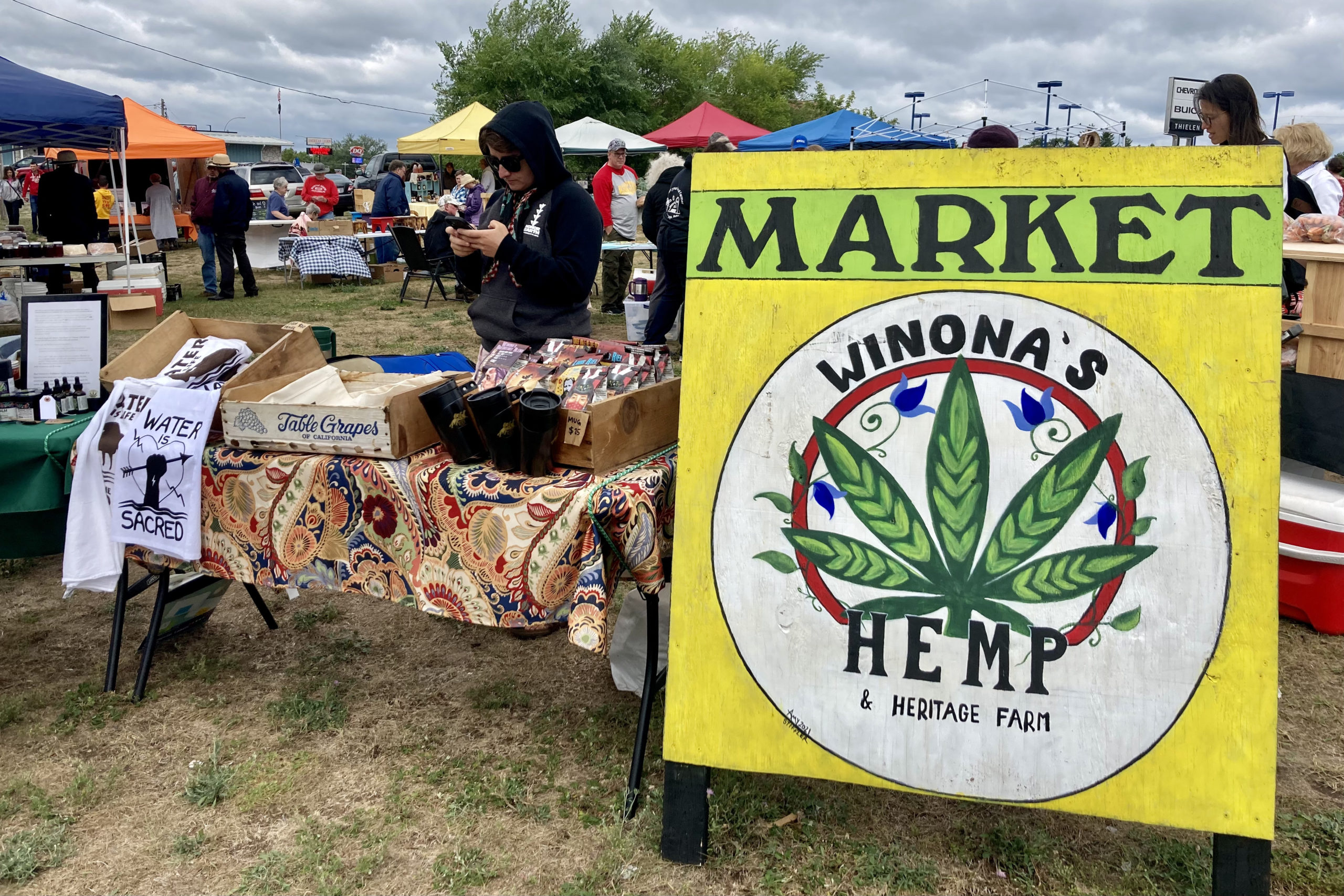 Honor the Earth is focus on building a just transition away from fossil fuels through tribal business development. Winona's Hemp & Heritage Farm grows hemp and other food, and distributes "pipeline free" wild rice harvested by Ojibwe people from the region. https://www.honorearth.org/green-newdeal