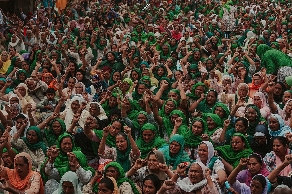 Women have made up a significant portion of the farmers' protests in India over the past 11 months / credit: JK Photography