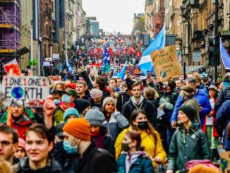 COP26 Hundreds of thousands around the world marched as COP26 raged on, including this march in Glasgow, Scotland, where the conference is taking place / Oliver Kornblihtt