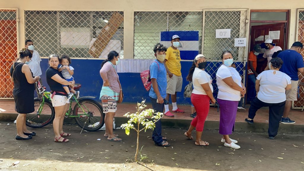 Many Nicaraguans expressed support for their country's voting process on November 7 as 2.8 million people cast their votes for as many as 6 national parties / credit: Julie Varughese