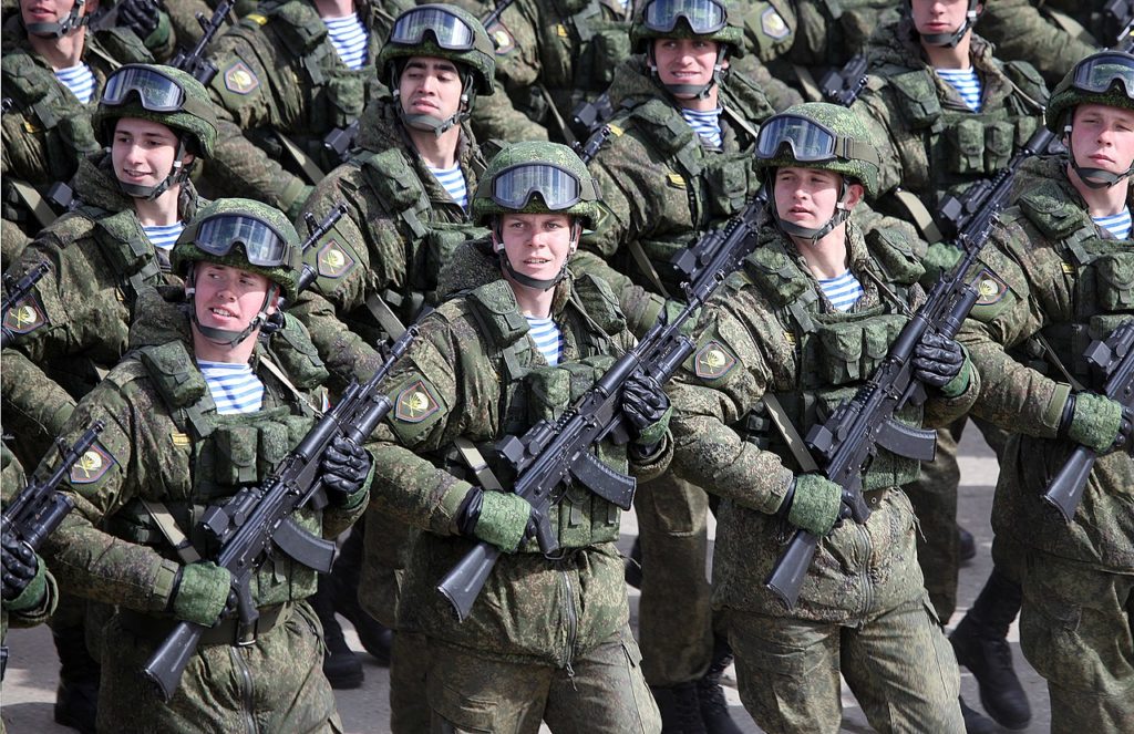Russian troops marching in the 2015 Moscow Victory Day Parade / credit: Vitaly V. Kuzmin