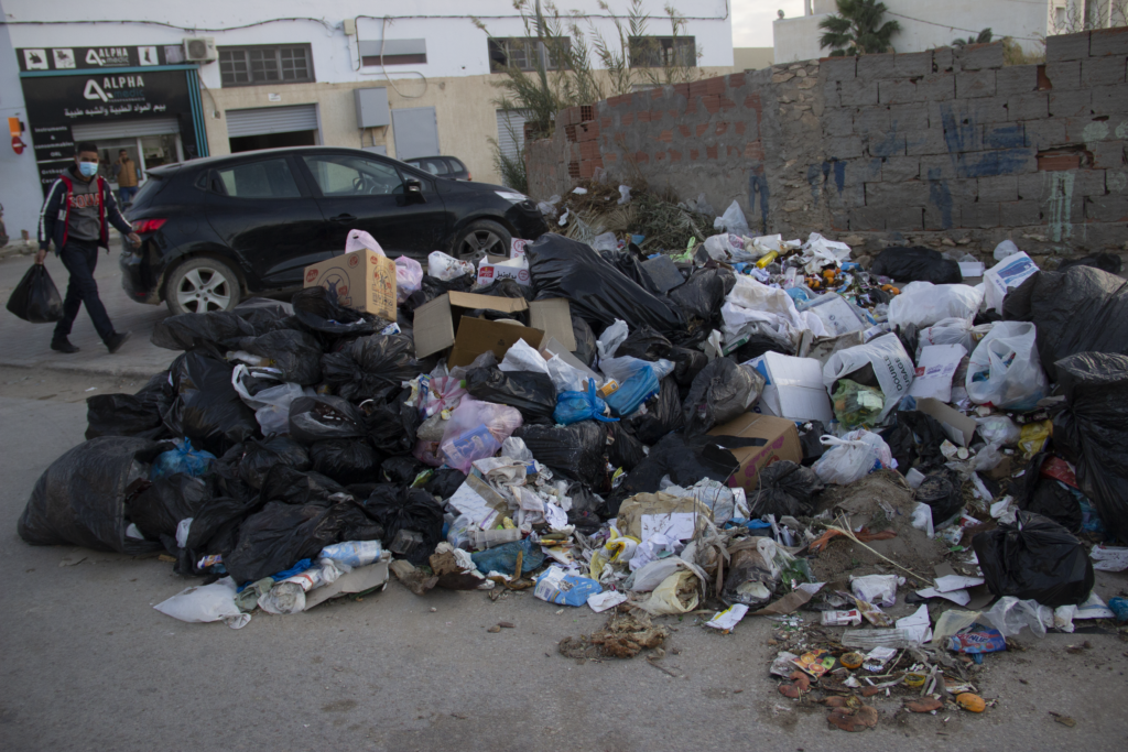 Garbage piled up in the Tunisian city of Sfax / credit: Alessandra Bajec