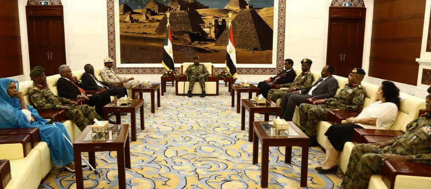 Members of the Sudanese Sovereignty Council, holding its first meeting in August 2019 / credit: SUNA/dabangasudan.com