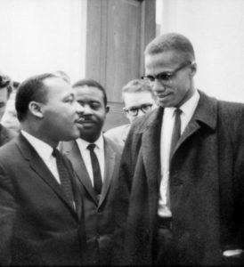 Malcolm X's only meeting with the Rev. Dr. Martin Luther King Jr., on March 26, 1964, during the U.S. Senate debates regarding the (eventual) Civil Rights Act of 1964 / credit: Marion Trikosko