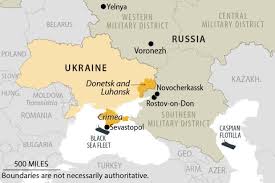 Map showing Crimea and the breakaway republics of Donetsk and Lugantsk / credit: Congressional Research Service