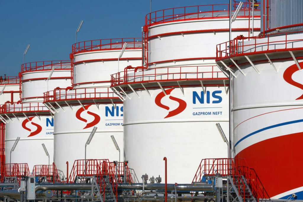 Naftna Industrija Srbije (NIS) is a Serbian multinational oil and gas company. Russian oil company Gazprom Neft owns the majority of the shares, making the company susceptible to Western sanctions / credit: Ukrinform