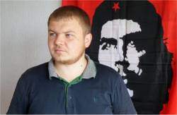 Alexey Albu, a member of Borotba, a banned revolutionary union in Ukraine / credit: workers.org
