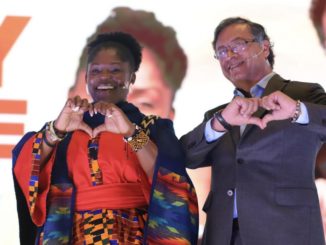 Colombian presidential candidate Gustavo Petro (right) announced in March Afro-Colombian activist Francia Márquez as his vice-presidential running mate on the Pacto Histórico ticket / credit: Twitter / Francia Márquez