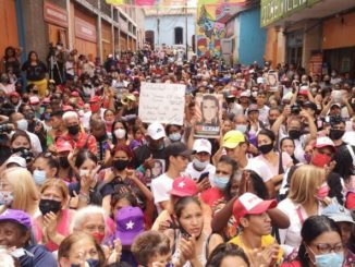 Rally held in April in Venezuela demanding freedom for Alex Saab / credit: Kawsachun News