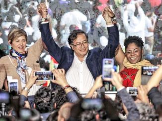 The left-wing candidates of the Pacto Histórico coalition ticket in Colombia celebrate a win / credit: Evo Morales / Twitter