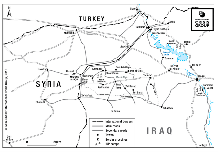 A map showing Iraqi Kurdistan / credit: The Crisis Group